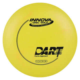 Innova Disc Golf DX Dart Putter Putting Disc 3/4/0/0 Yellow/Black 172 grams