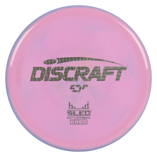 Discraft Disc Golf ESP Sled Putt and Approach 3/2/-1/2 Blue Pink/Silver Holo 177g
