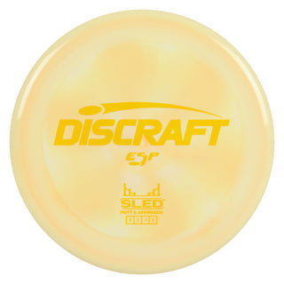 Discraft Disc Golf ESP Sled Putt and Approach 3/2/-1/2 Pastel Orange/Yellow 176g