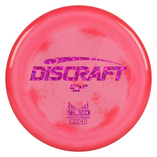 Discraft Disc Golf ESP Sled Putt and Approach 3/2/-1/2 Red/Magenta Shatter 177g