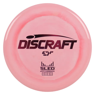 Discraft Disc Golf ESP Sled Putt and Approach 3/2/-1/2 Light Red/Purple 179g