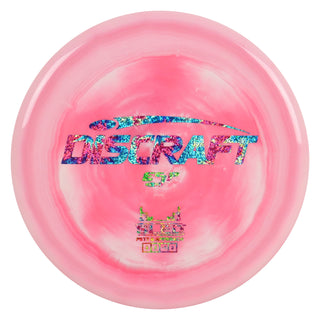 Discraft Disc Golf ESP Sled Putt and Approach 3/2/-1/2 Light Red White/Tie Dye Shimmer 176g