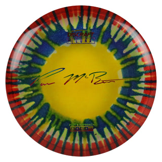 Discraft Disc Golf Paul McBeth Z Line Fly Dye Luna Putter 3/4/0/2 Yellow Splat Red/Rainbow 172g