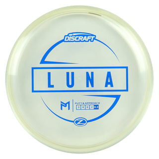 Discraft Disc Golf Paul McBeth Z Line Luna Putter 3/4/0/2 Clear/Navy 173-174g