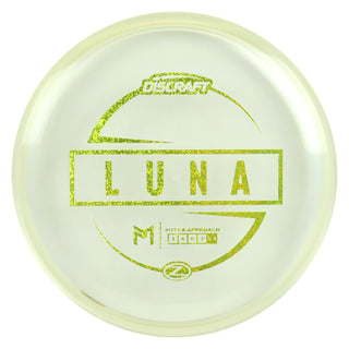 Discraft Disc Golf Paul McBeth Z Line Luna Putter 3/4/0/2 Clear/Gold Shimmer 167-169g