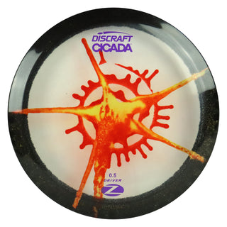 Discraft Disc Golf Z Line Fly Dye Cicada Fairway Driver 7/6/-1/1 Red Yellow Star/Purple 173-174g