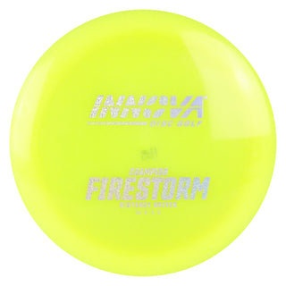 Innova Disc Golf Champion Firestorm Distance Driver 14/4/-1/3 Yellow/Holo Shimmer 163 grams