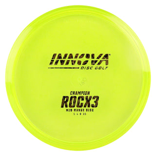 Innova Disc Golf Champion RocX3 Midrange Disc 5/4/0/3.5 Yellow/Leopard 168 grams