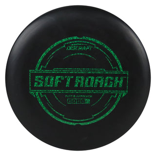 Discraft Disc Golf Putter Line Soft Roach Putter 2/4/0/1 Black/Green Matrix 167-169g