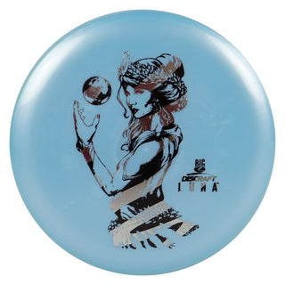 Discraft Disc Golf Paul McBeth Signature Big Z Luna Putter 3/3/0/3 Light Blue/Black Silver 173-174g