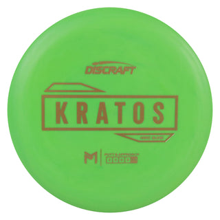 Discraft Disc Golf Paul McBeth Putter Line Hard Kratos Putter 3/3/0/3 Green/Gold 164-166g