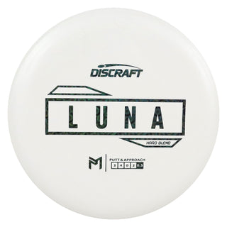 Discraft Disc Golf Paul McBeth Putter Line Hard Luna Putter 3/4/0/3 White/Rainbow Prisms 165 grams