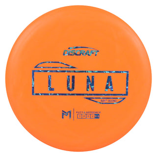 Discraft Disc Golf Paul McBeth Putter Line Soft Luna Putter 3/4/0/2 Orange/Blue Shatter 174 grams