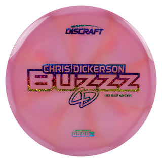 Discraft Disc Golf Chris Dickerson 2025 Tour Series Z Swirl Buzzz Midrange 5/4/-1/1 Dark pink/Rainbow Stars 177-180g