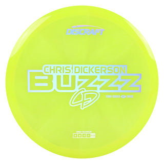 Discraft Disc Golf Chris Dickerson 2025 Tour Series Z Swirl Buzzz Midrange 5/4/-1/1 Yellow/Holo 177-180g
