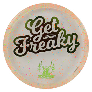 Discraft Disc Golf Brodie Smith Z FLX Confetti Zone Get Freaky Putter 4/3/0/3 Orange/Olive 173-174g