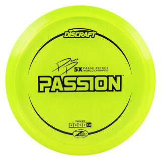 Discraft Disc Golf Paige Pierce Z Lite Passion Fairway Driver 8/5/-1/1 Yellow/Black 160 grams