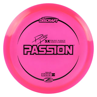 Discraft Disc Golf Paige Pierce Z Lite Passion Fairway Driver 8/5/-1/1 Pink/Black 158 grams