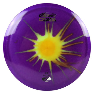 Discraft Disc Golf Z Line Fly Dye Cicada Fairway Driver 7/6/-1/1 Yellow Splat Purple/Black Silver 167-169g