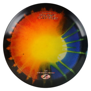 Discraft Disc Golf Z Line Fly Dye Raptor Distance Driver 9/4/0/3 Orange Splat Black/Distress 173-174g