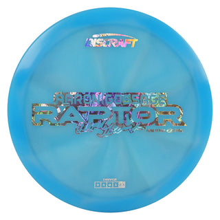 Discraft Disc Golf Aaron Gossage 2025 Tour Series Z Swirl Raptor Driver 9/4/0/3 Blue/Money Holo 173-174g