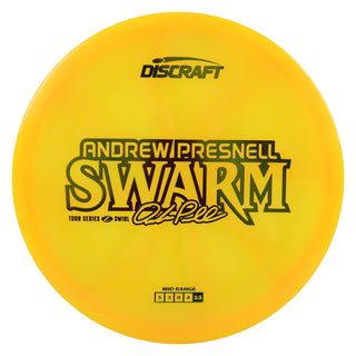 Discraft Disc Golf Andrew Presnell 2025 Tour Series Z Swirl Swarm Midrange 5/3/0/4 Mango/Olive 173-174g