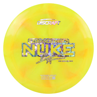 Discraft Disc Golf Ezra Aderhold 2025 Tour Series Z Swirl Nuke Driver 13/5/-1/3 Yellow/Money Holo 173-174g