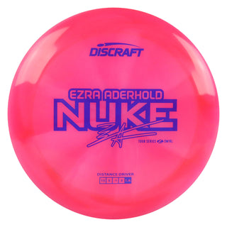 Discraft Disc Golf Ezra Aderhold 2025 Tour Series Z Swirl Nuke Driver 13/5/-1/3 Hot Pink/Indigo 173-174g