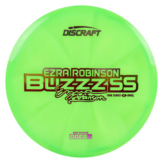 Discraft Disc Golf Ezra Robinson 2025 Tour Series Z Swirl Buzzz SS Midrange 5/4/-2/1 Green/Purple Metallic 177-180g