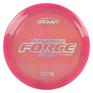 Discraft Disc Golf Ricky Wysocki 2025 Tour Series Z Swirl Force Driver 12/5/0/3 Pink/Cubic Prisms 173-174g