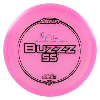 Discraft Disc Golf Paige Shue Signature Z Line Buzzz SS Midrange 5/4/-2/1 Pink/Black 177-180g
