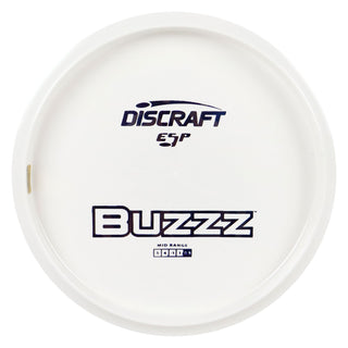 Discraft Disc Golf ESP Buzzz Solid White Midrange Disc 5/4/-1/1 White/Blue Camo 173-174g