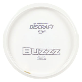 Discraft Disc Golf ESP Buzzz Solid White Midrange Disc 5/4/-1/1 White/Metal Plate 175-176g