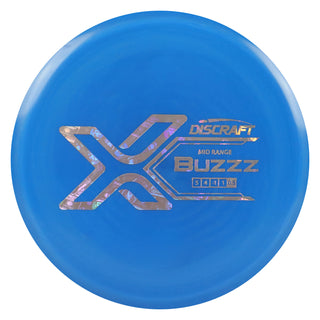 Discraft Disc Golf X Line Buzzz Midrange Disc 5/4/-1/1 Blue/Money Holo 170-172g