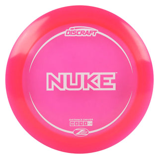 Discraft Disc Golf Z Lite Nuke Distance Driver 13/5/-1/3 Neon Red/White 166 grams
