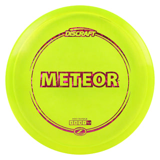 Discraft Disc Golf Z Line Meteor Midrange Disc 5/5/-3/1 Yellow/Magenta Shatter 175-176g