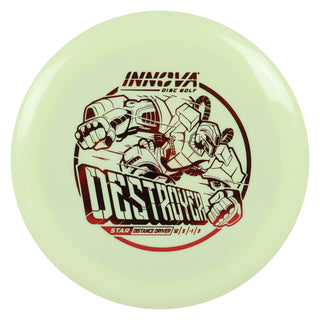 Innova Disc Golf Star Destroyer Distance Driver 12/5/-1/3 Pastel Yellow/Red 162 grams