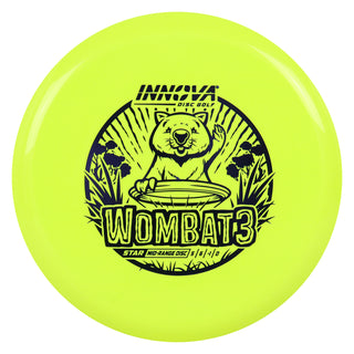 Innova Disc Golf Star Wombat3 Midrange 5/6/-1/0 Yellow/Purple 168 grams