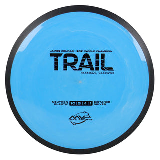 MVP Disc Golf James Conrad Neutron Trail Distance Driver 10/5/-1/1 Sky Blue 172 grams