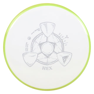 Axiom Disc Golf Neutron Hex Midrange 5/5/-1/1 White/Green Orange 176 grams