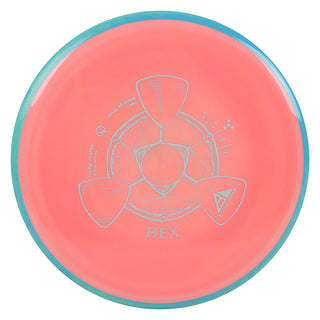 Axiom Disc Golf Neutron Hex Midrange 5/5/-1/1 Peach/Teal Blend 176 grams