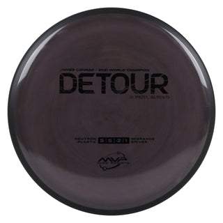 MVP Disc Golf James Conrad Signature Neutron Detour Midrange Disc 5/5/-2/1 Charcoal Brown 176 grams