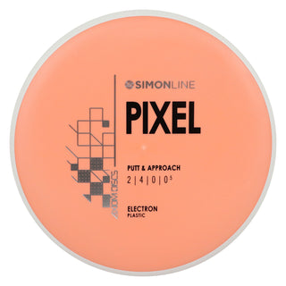 Axiom Disc Golf Simon Line Electron Lizotte Pixel Putter 2/4/0/0.5 Mango/White 166 grams