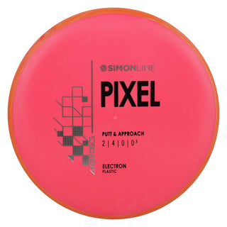 Axiom Disc Golf Simon Line Electron Lizotte Pixel Putter 2/4/0/0.5 Red/Orange Red 174 grams