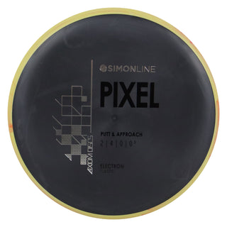 Axiom Disc Golf Simon Line Electron Lizotte Pixel Putter 2/4/0/0.5 Black/Yellow Red 168 grams