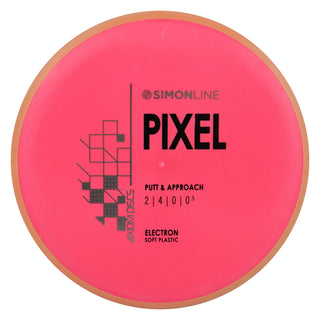 Axiom Disc Golf Simon Line Electron Soft Lizotte Pixel Putter 2/4/0/0.5 Red/Orange 174 grams