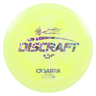 Discraft Disc Golf Anthony Barela Signature ESP Cigarra Fairway Driver 7/6/-1/2 Yellow/Holo Flowers 173-174g