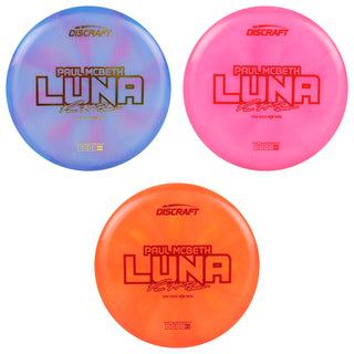 Discraft Disc Golf Paul McBeth 2025 Tour Series Z Swirl Luna Putter 3/4/0/2 - Choose Exact Disc