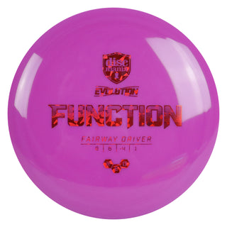 Discmania Disc Golf Evolution Neo Function Fairway Driver 8/6/-4/1 Dark Pink/Red Shatter 173 grams