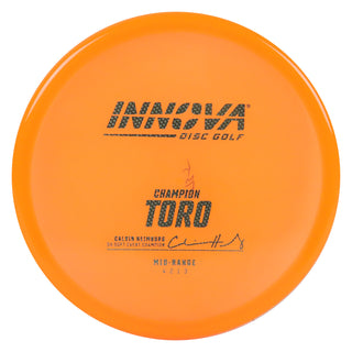 Innova Disc Golf Champion Toro Midrange Disc 4/2/1/3 Orange/Silver Weave 173 grams
